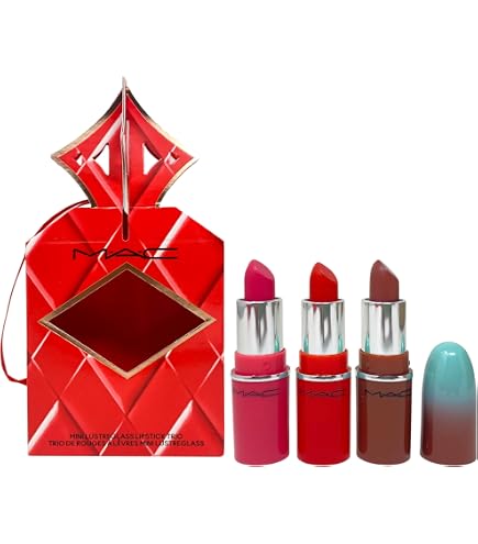 Amazon.com : MAC Everyday Luxury Mini Lustreglass Lipstick Trio